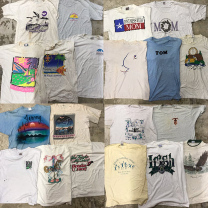 [現物] 90s 白系Tシャツ(シミあり) 20pcs D0709002