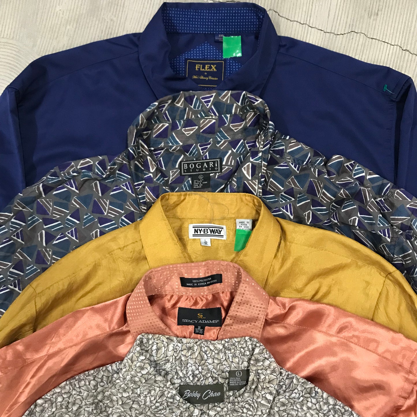 [現物] 長袖シャツ/シルク/ポリ/レーヨン 20pcs H0810001