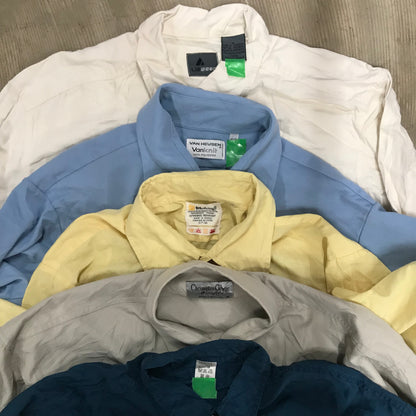 [現物] 長袖テロシャツ/ポリ/シルク/レーヨン 20pcs H0727002