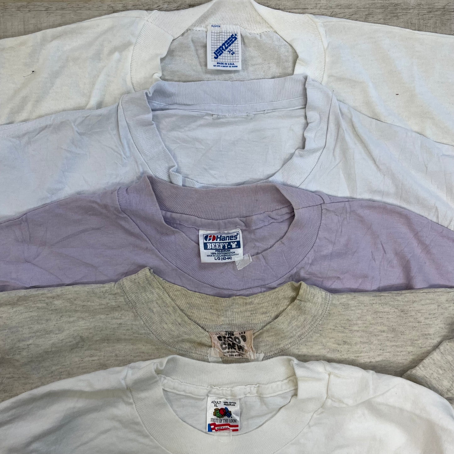 [現物] 90s 白系Tシャツ(シミあり) 20pcs B0708005