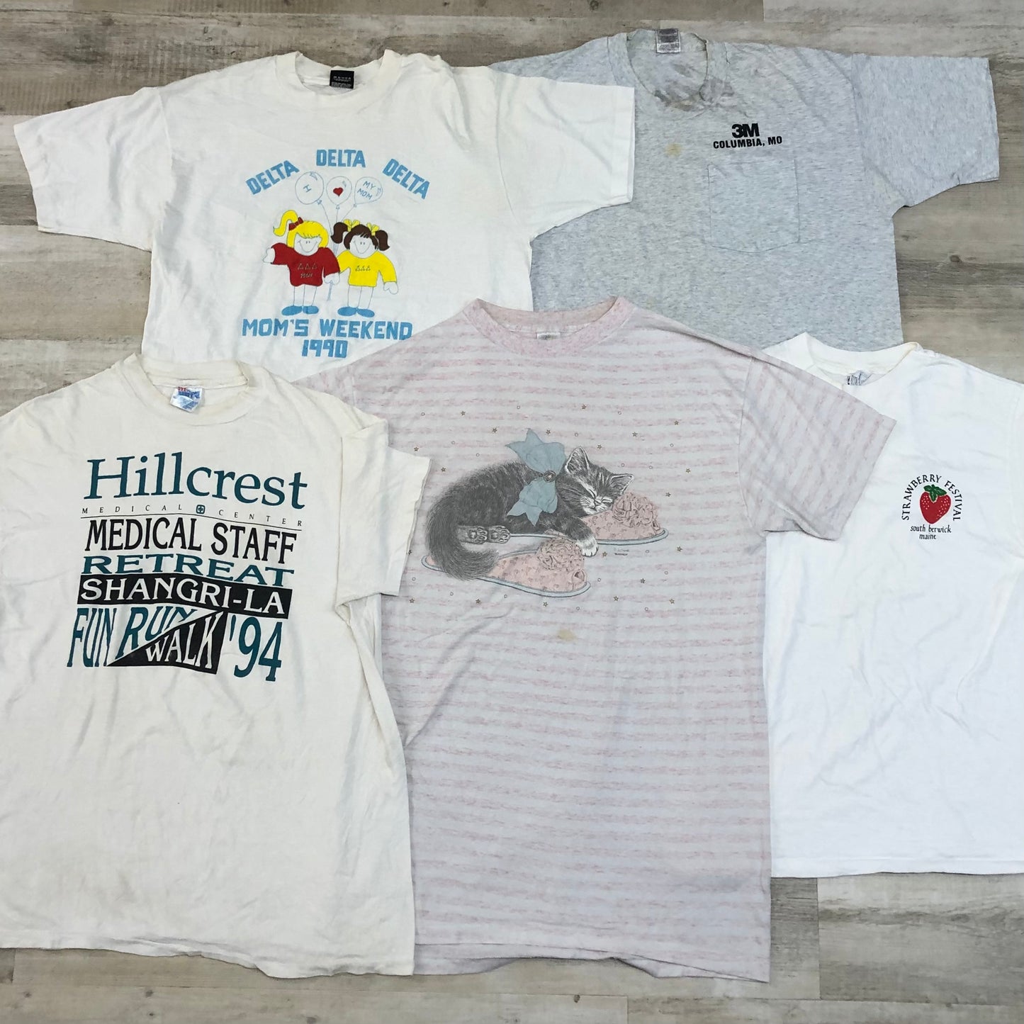 [現物] 90年代 白Tシャツ(シミあり) 20pcs G0810003