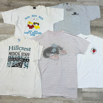 [現物] 90年代 白Tシャツ(シミあり) 20pcs G0810003