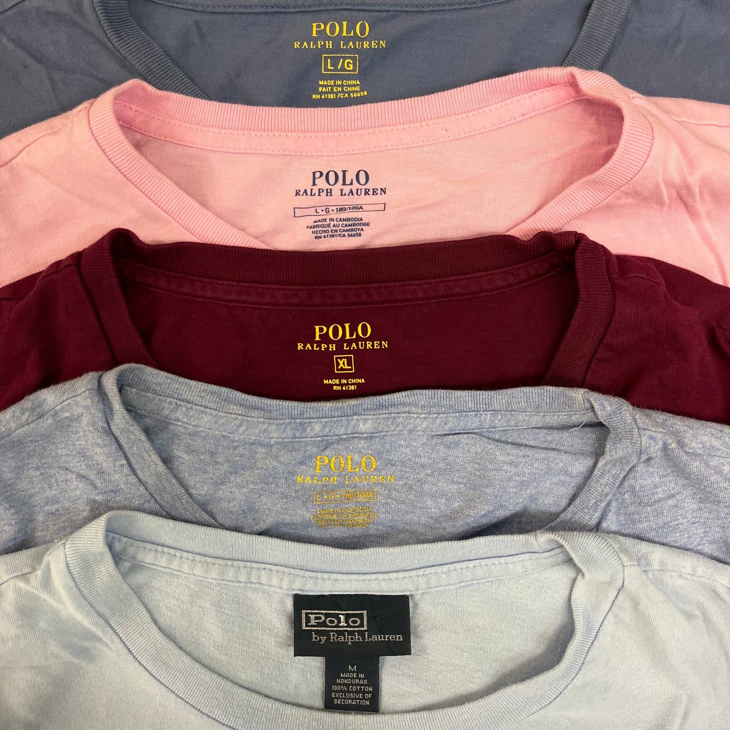 [現物] ラルフTシャツ(B品/小穴/軽ダメージ) 20pcs C0716004