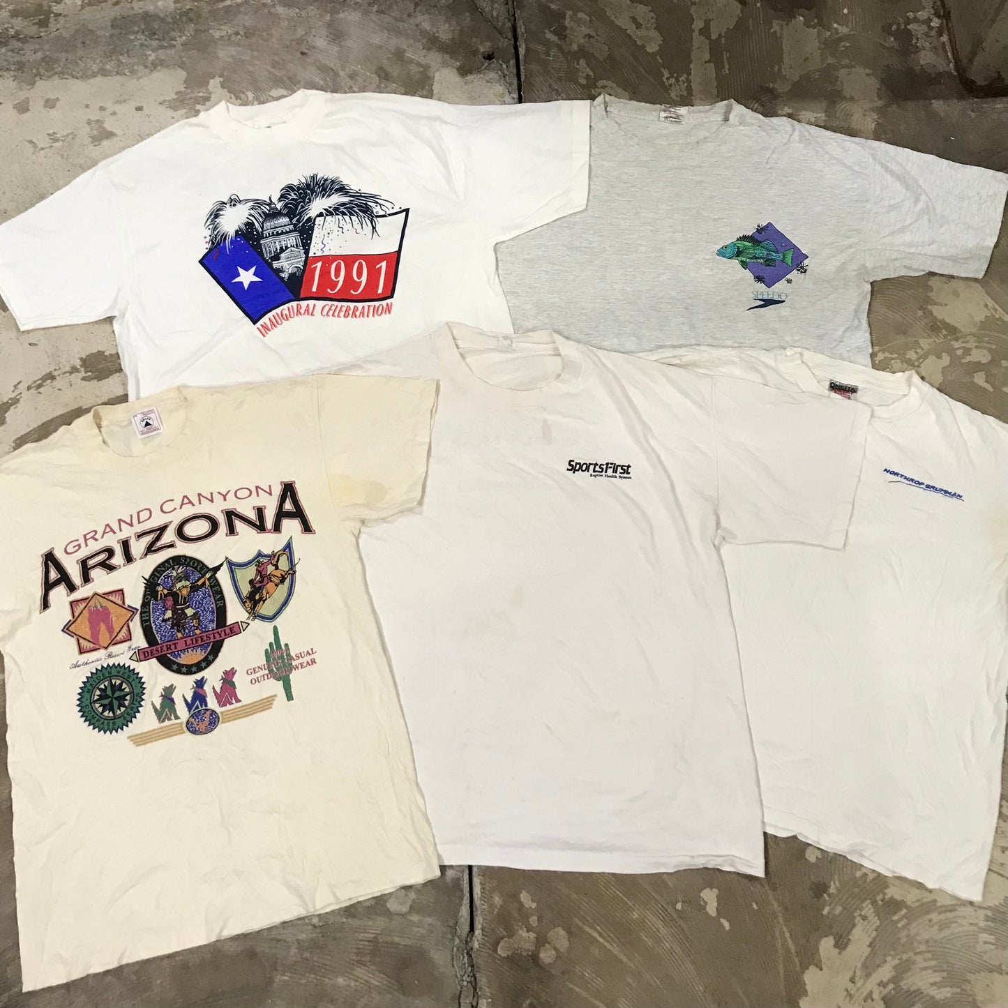 [現物] 90s 白系Tシャツ(シミあり) 20pcs D0622004