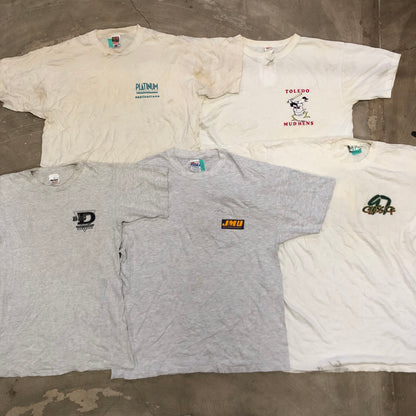 [現物] 90s 白Tシャツ(シミあり) 20pcs E0713006
