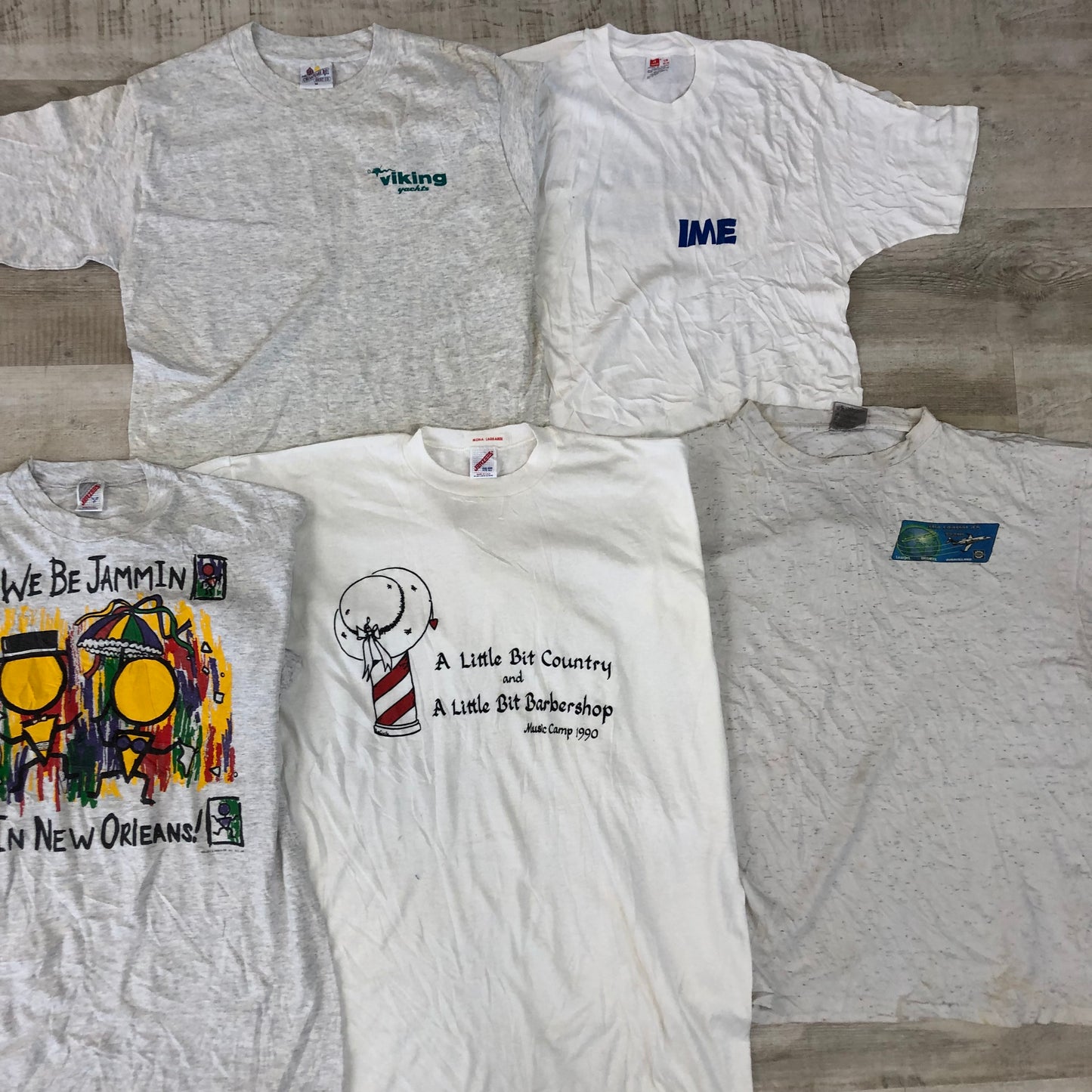 [現物] 90s 白Tシャツ(シミあり) 20pcs G0812003