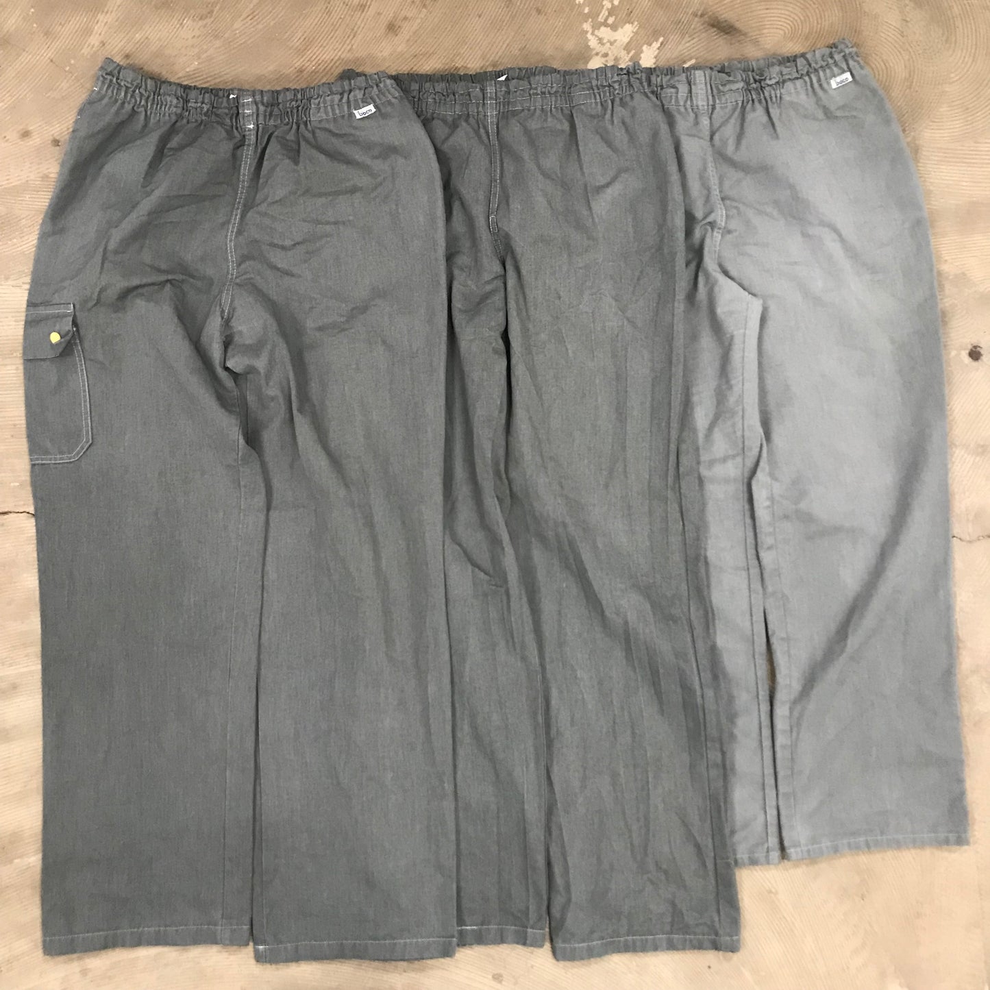 [現物] ユーロメディカルパンツ/グレー後染め 12pcs H0728003