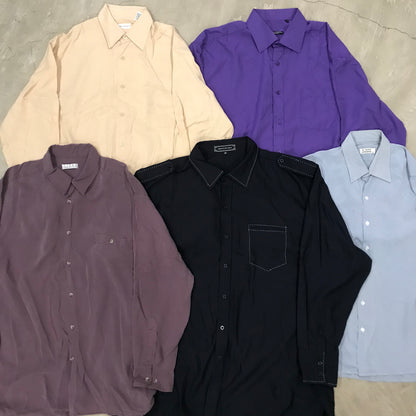 [現物] 長袖シャツ/シルク/ポリ/レーヨン 20pcs H0810001