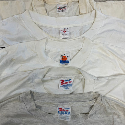 [現物] 90s 白系Tシャツ(シミあり) 20pcs B0708003