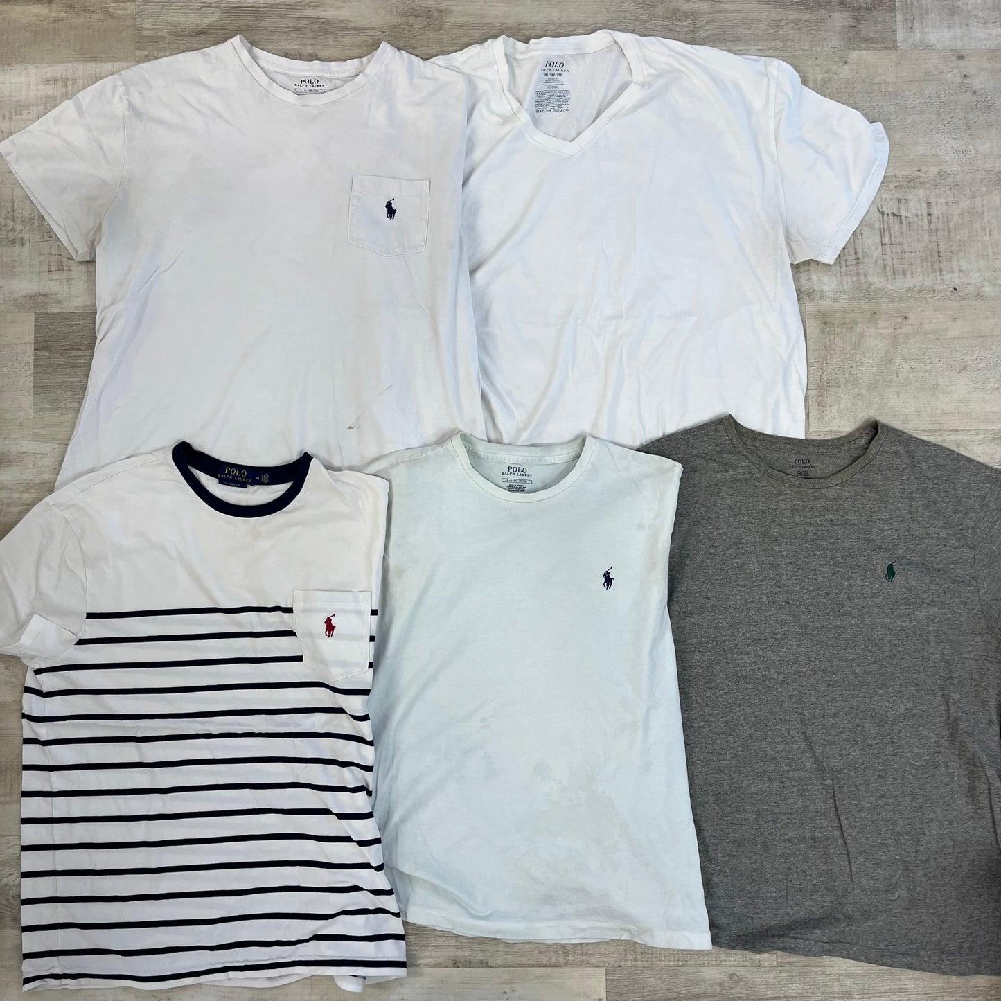 [現物] ラルフ白Tシャツ(シミあり) 20pcs