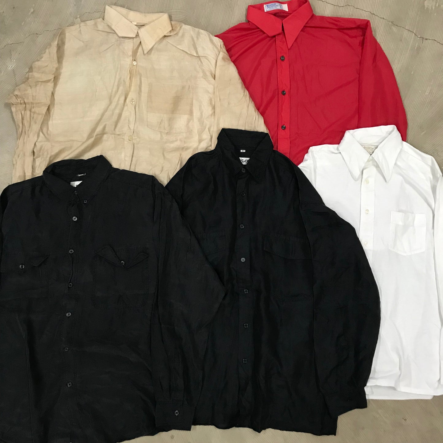 [現物] 長袖シャツ/シルク/ポリ/レーヨン 20pcs H0806003