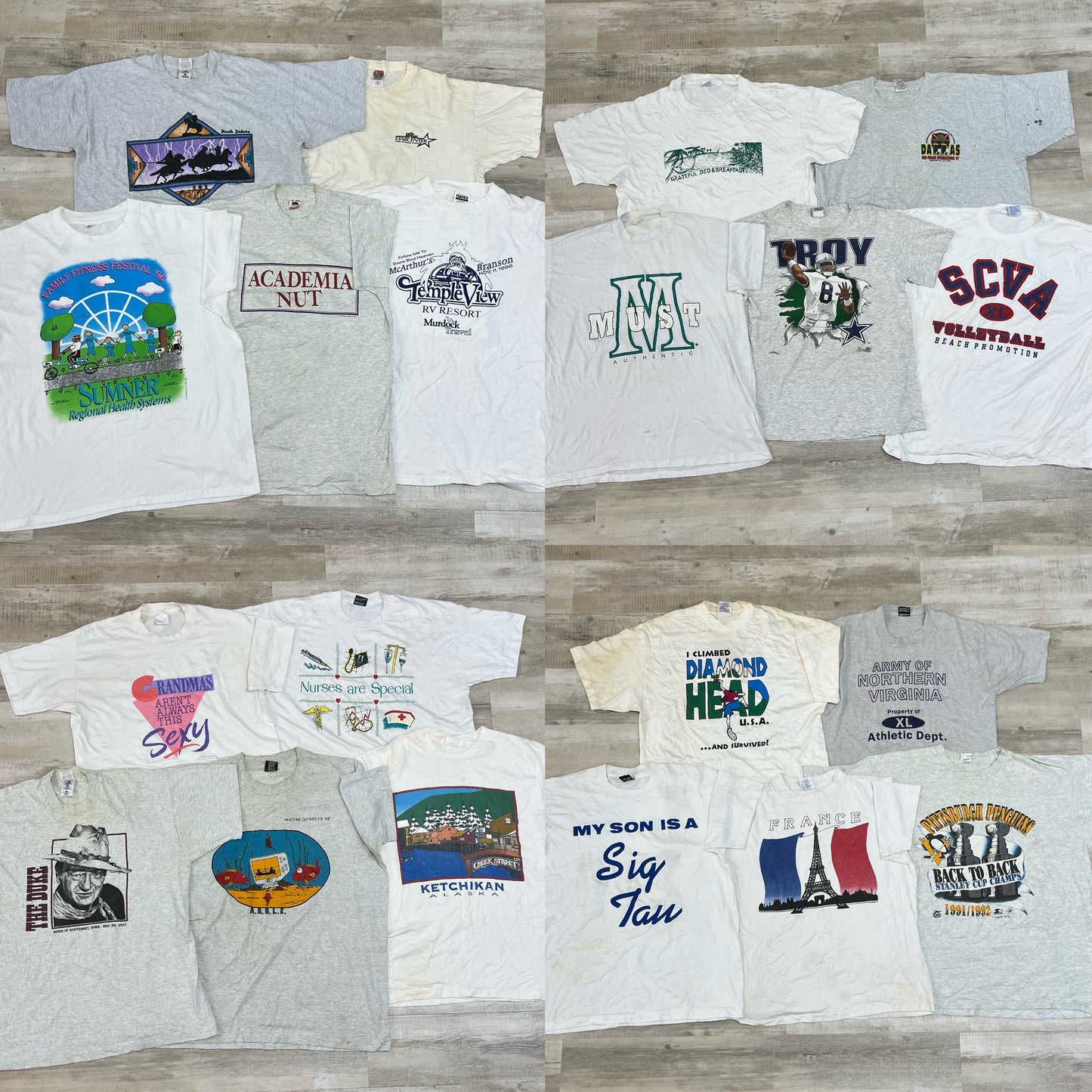 [現物] 90s 白Tシャツ(シミあり) 20pcs C0713003