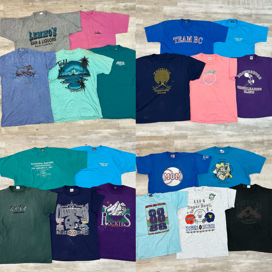 [Physical product] 90s T-shirts (B-grade/stained/damaged) 20pcs C0716002