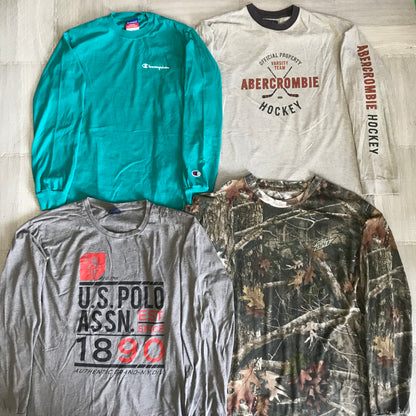 [現物] US ロンT/長袖Tシャツ 16pcs H0818001