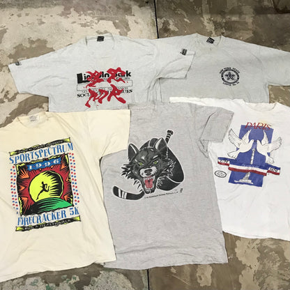 [現物] 90s 白系Tシャツ(シミあり) 20pcs D0622005