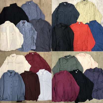 [現物] 長袖テロシャツ/ポリ/シルク/レーヨン 20pcs H0727001