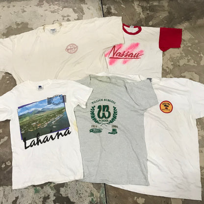 [現物] 90s 白系Tシャツ(シミあり) 20pcs D0622004