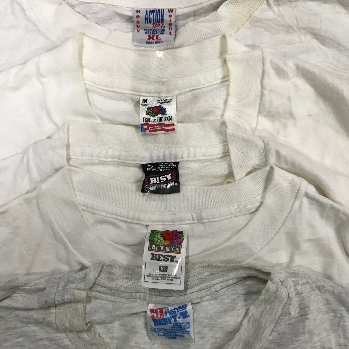 [現物] 90s 白系Tシャツ(シミあり) 20pcs D0622003