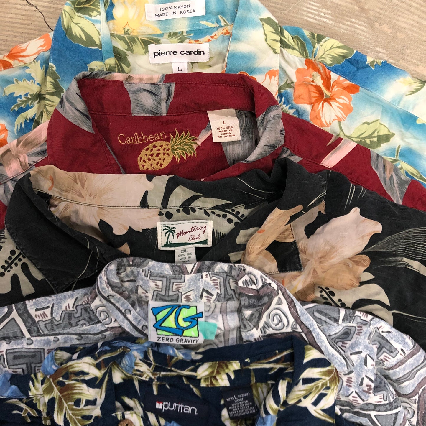 [現物] 半袖柄シャツ/アロハシャツ 20pcs E0714004