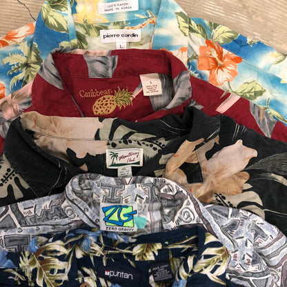 [現物] 半袖柄シャツ/アロハシャツ 20pcs E0714004
