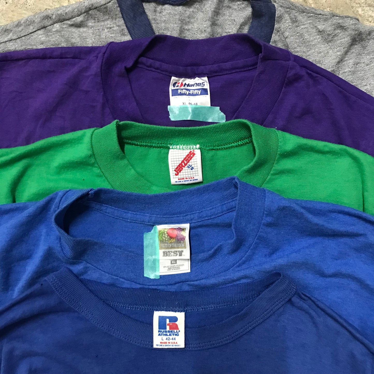 [現物] 90s Tシャツ(B品/小穴/汚れ) 20pcs D0709004
