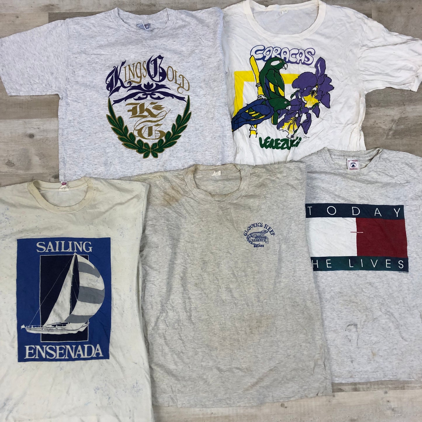 [現物] 90s 白Tシャツ(シミあり) 20pcs G0814002