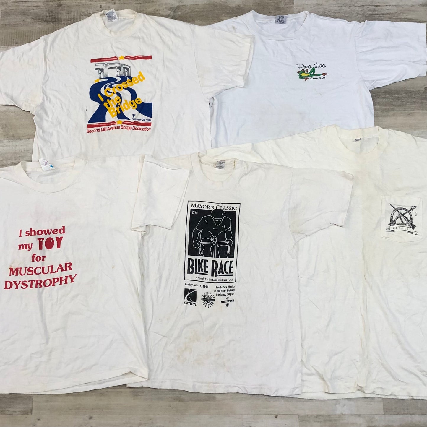 [現物] 90年代 白Tシャツ(シミあり) 20pcs G0810003