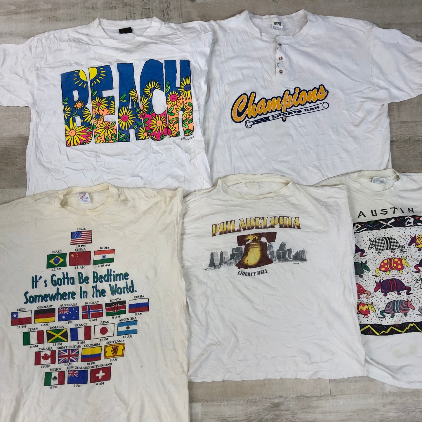 [現物] 90s 白Tシャツ(シミあり) 20pcs G0812002
