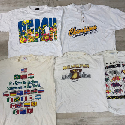 [現物] 90s 白Tシャツ(シミあり) 20pcs G0812002