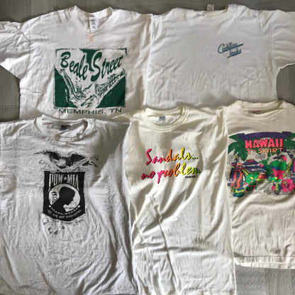 [現物] 90s 白Tシャツ(シミあり) 20pcs H0817001
