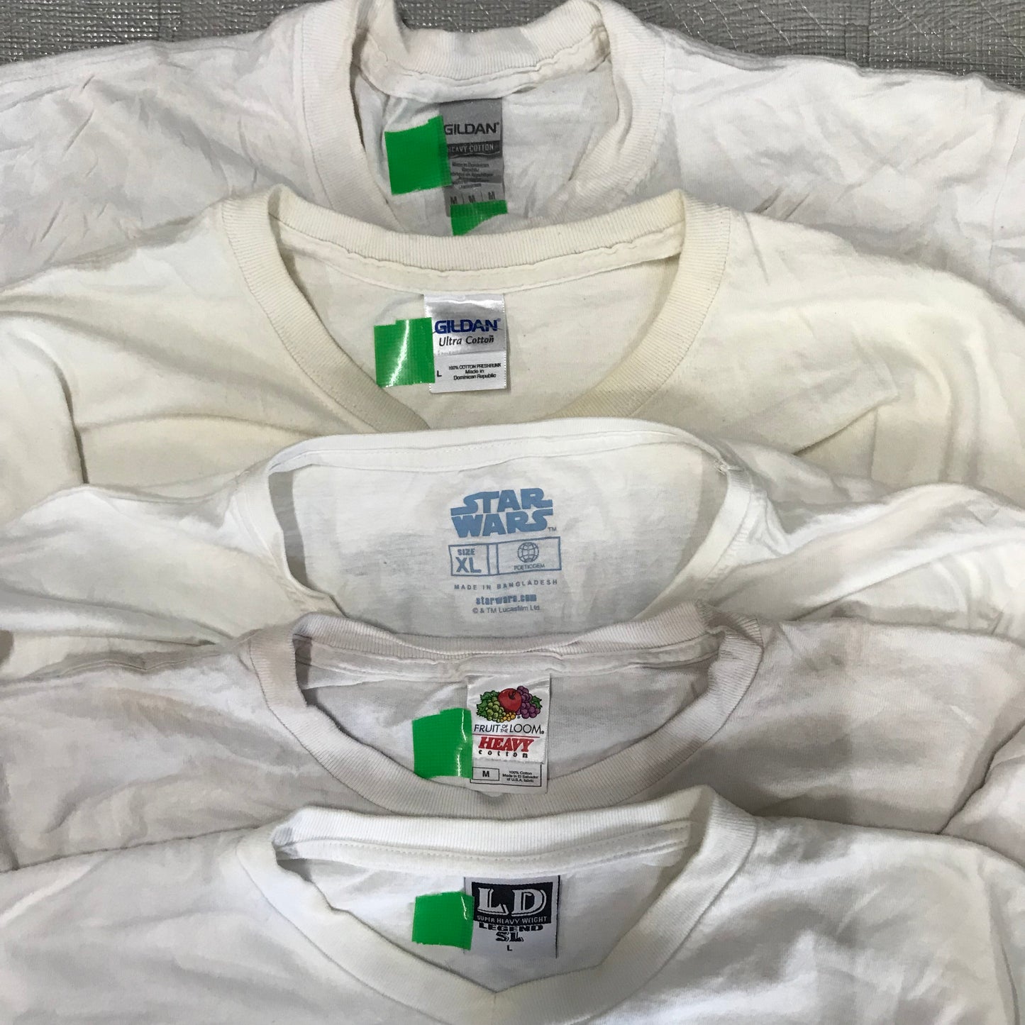 [現物] 00s 白Tシャツ(シミあり) 20pcs H0813002