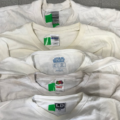[現物] 00s 白Tシャツ(シミあり) 20pcs H0813002