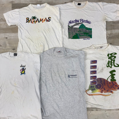 [現物] 90s 白Tシャツ(シミあり) 20pcs G0814002