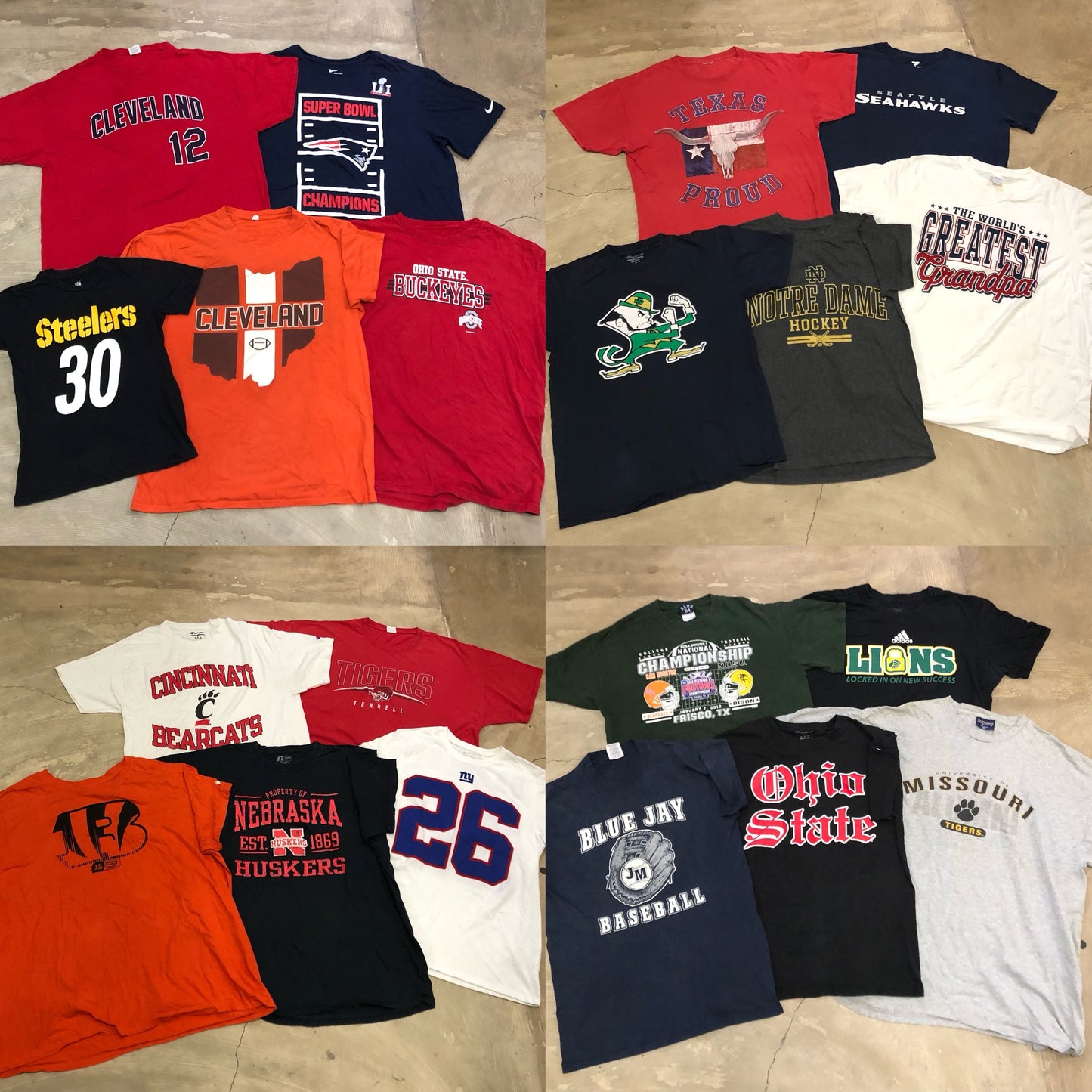 [現物] 00s カレッジ系Tシャツ 20pcs E0707002