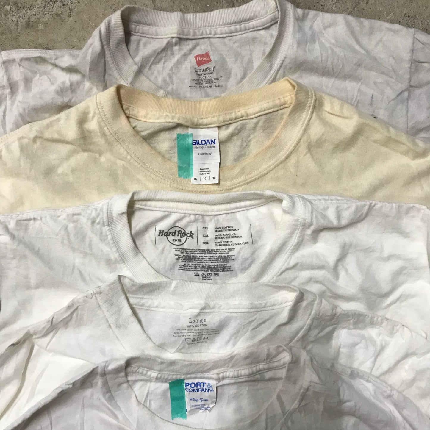 [現物] 00s 白Tシャツ(シミあり) 20pcs D0713003