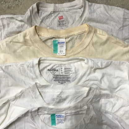 [現物] 00s 白Tシャツ(シミあり) 20pcs D0713003