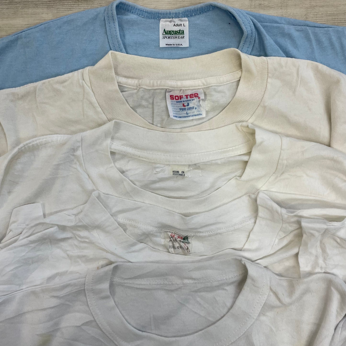 [現物] 90-00s 白Tシャツ(シミあり) 20pcs B0708002