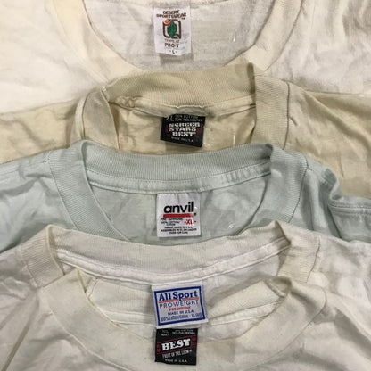 [現物] 90s 白系Tシャツ(シミあり) 20pcs D0622001