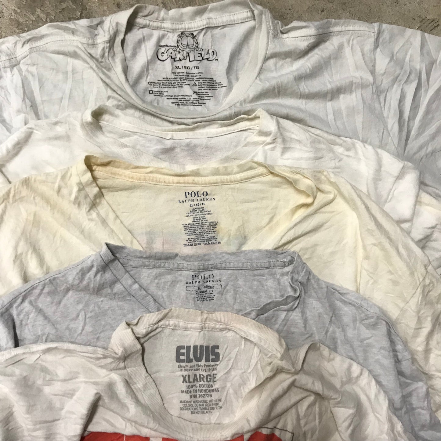 [現物] 00s 白Tシャツ(シミあり) 20pcs D0713003