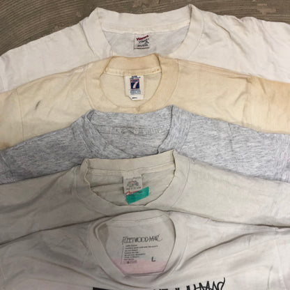 [現物] 90-00s 白系Tシャツ(シミあり) 20pcs E0709002