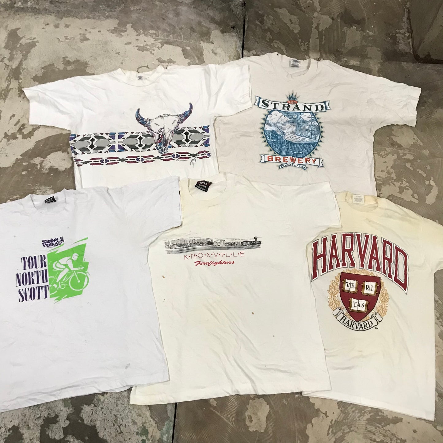 [現物] 90s 白系Tシャツ(シミあり) 20pcs D0622002