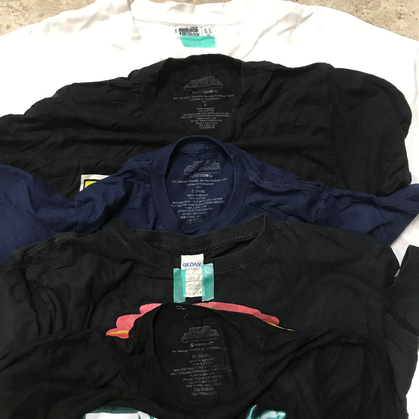 [現物] 00s アニメTシャツ 20pcs D0714002