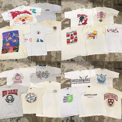 [現物] 90s 白系Tシャツ(シミあり) 20pcs D0622002