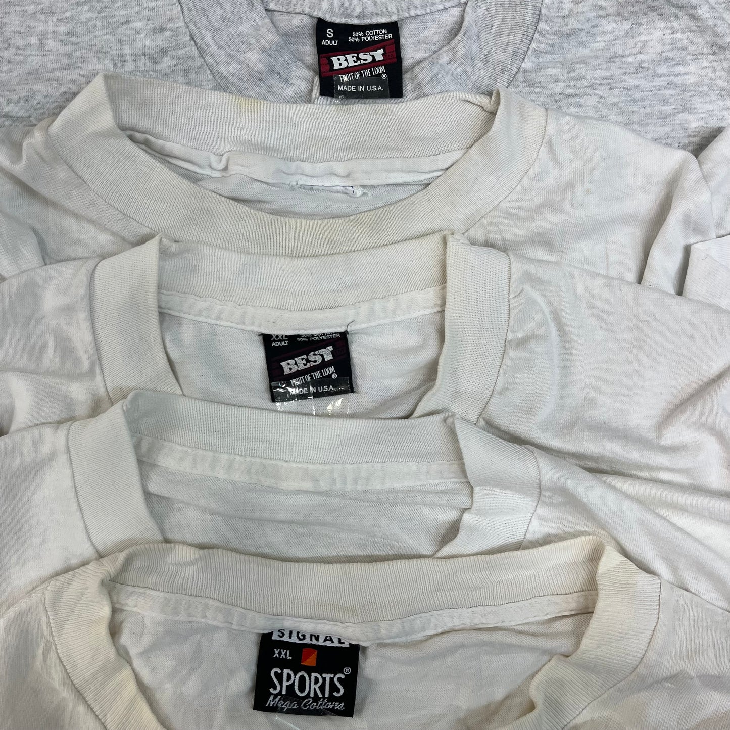 [現物] 90s 白Tシャツ(シミあり) 20pcs C0715002