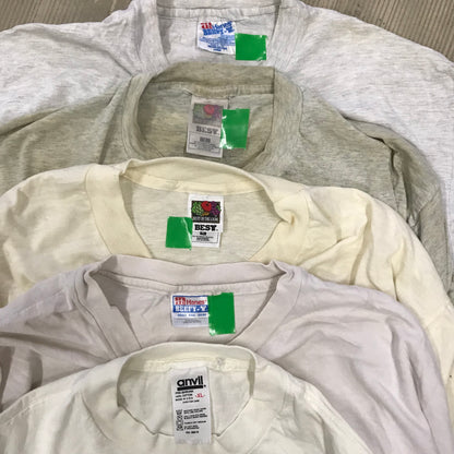 [現物] 90年代 白Tシャツ(シミあり) 20pcs H0810004