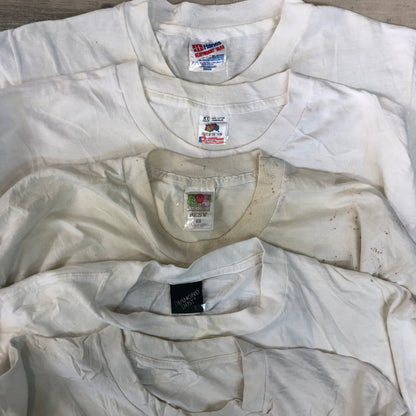 [現物] 90s 白Tシャツ(シミあり) 20pcs G0812003