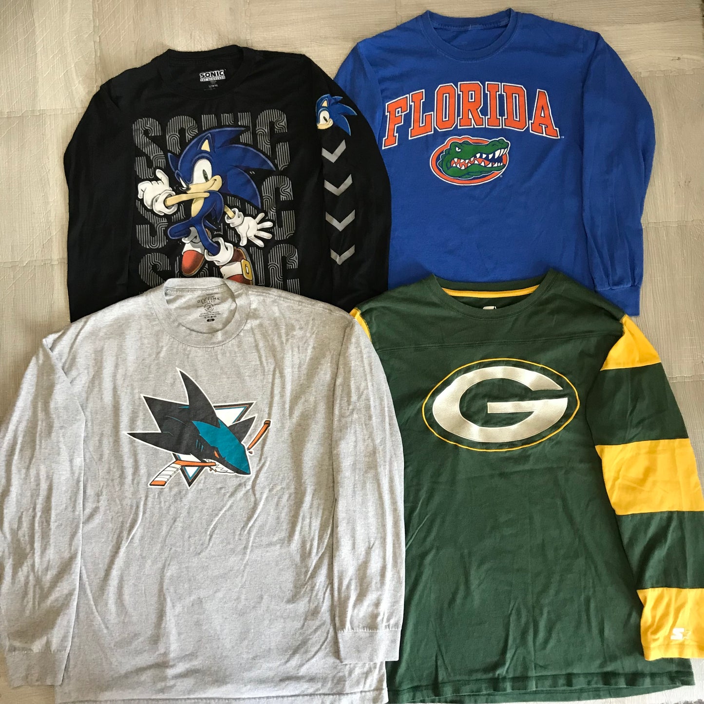 [現物] US ロンT/長袖Tシャツ 16pcs H0818003