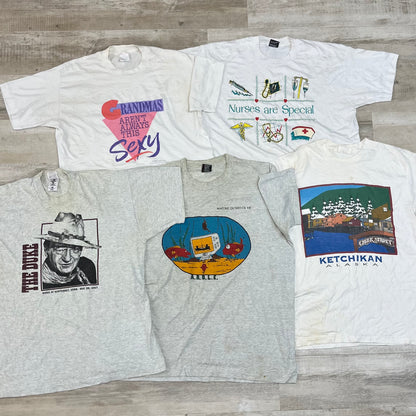 [現物] 90s 白Tシャツ(シミあり) 20pcs C0713003