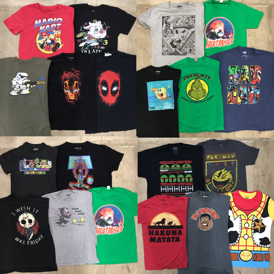 [現物] キャラクターTシャツ 20pcs H0803004