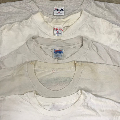 [現物] 90s 白系Tシャツ(シミあり) 20pcs D0629001